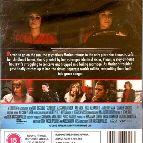 Superior thriller movie DVD, Alessandra and Ani Mesa