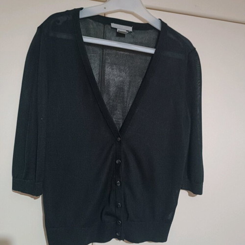 H&M black cardigan like new, short with buttons
