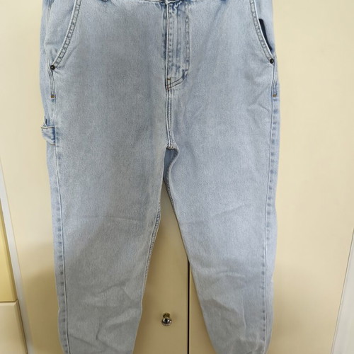 Lightwash denim jogger pants used, size L