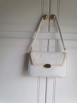 Shoulder bag white with beige like new