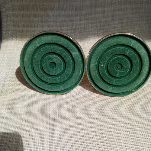 Silver-plated candlesticks used, set of 2 small