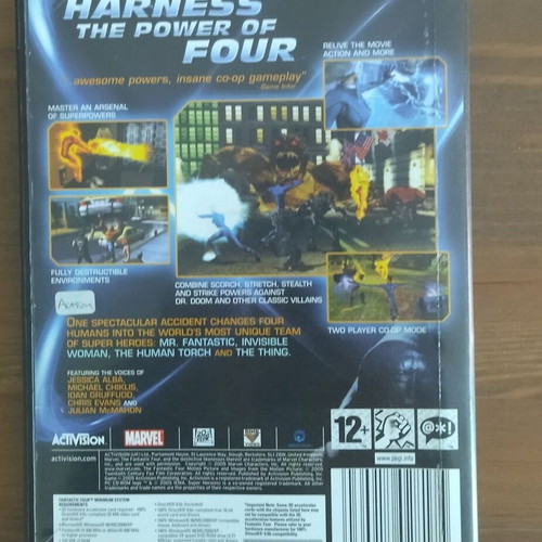 Fantastic 4 PC action game used in good condition