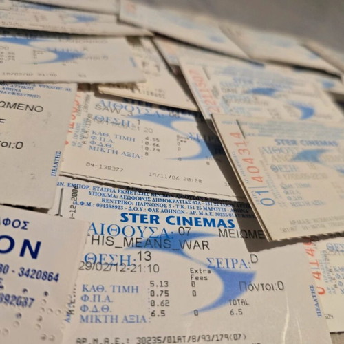Cinema tickets collection like new, over 130 pieces