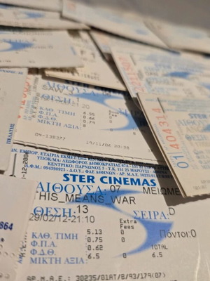 Cinema tickets collection like new, over 130 pieces