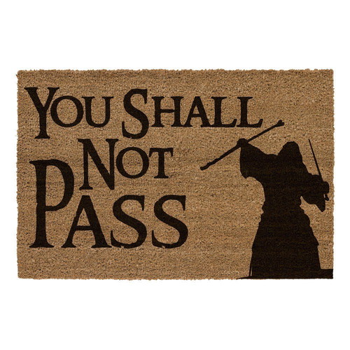 SD LORD OF THE RINGS LOTR DOORMAT GANDALF YOU SHALL NOT PASS 60 x 40 cm DOOR MAT