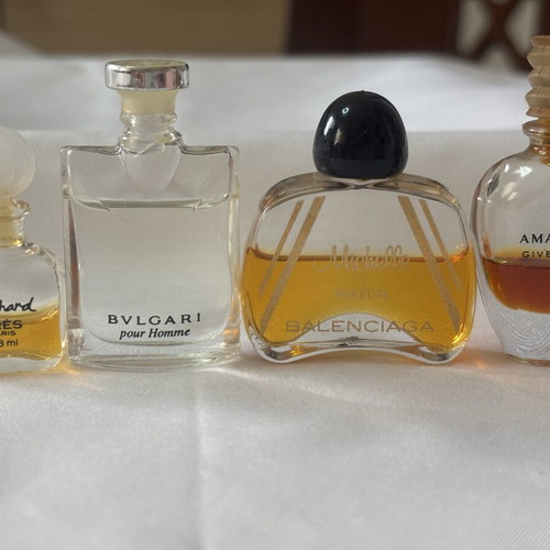 Mini perfume set used, Gres Cabochard, Bvlgari, Balenciaga, Givenchy, Dior, Roccobarocco, Rochas