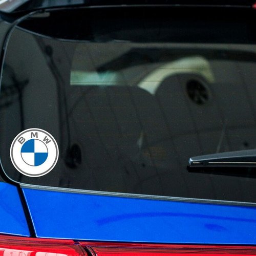 BMW logo sticker made to order, glossy paper