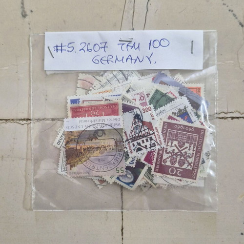 Germany stamps used, set of 100, 1950-1960, sealed