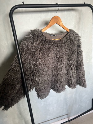 Zara fluffy sweater used, size M, dark gray