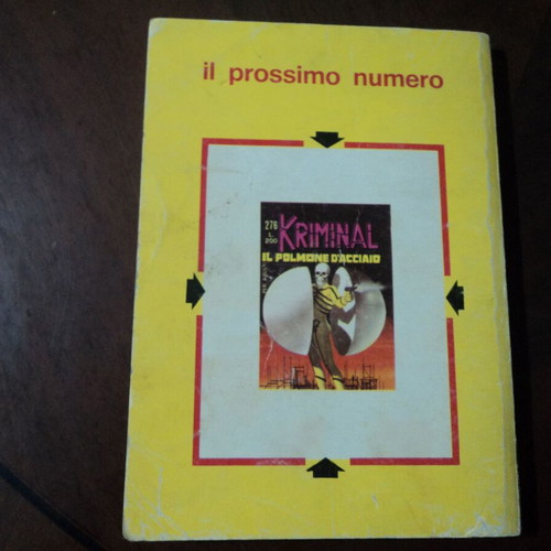 Kriminal Italian 1970 used with its stickers