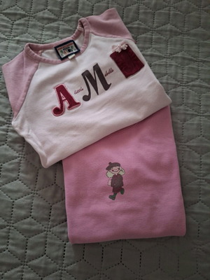 Girls' t-shirts used, set of 2, pink, age 3