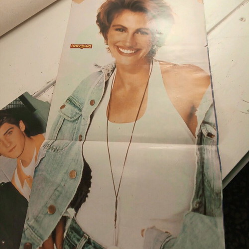 Two double posters used from Katerina magazine with New Kids on the Block and Julia Roberts