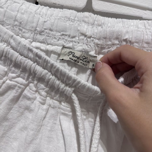 Linen pants white, like new, size S 36 8