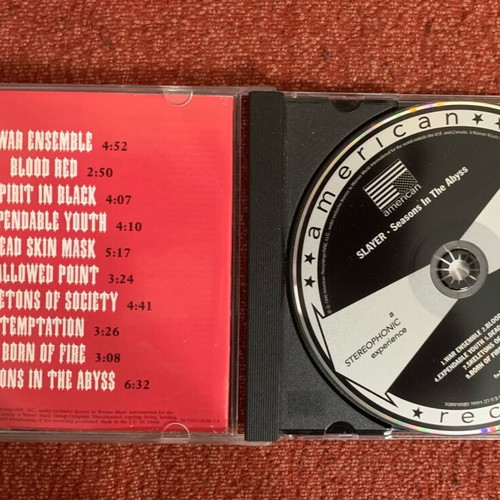 Slayer Seasons In The Abyss CD remastered like new, metal
