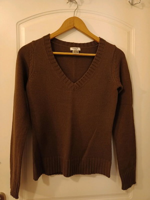Knitted brown sweater size S like new La Redoute Collections