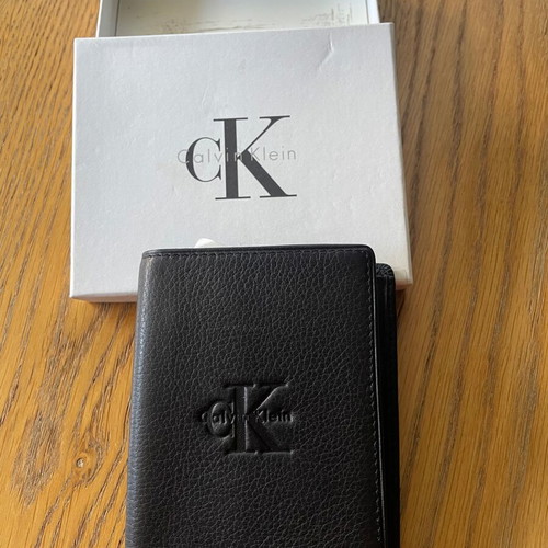 Calvin Klein wallet new black leather