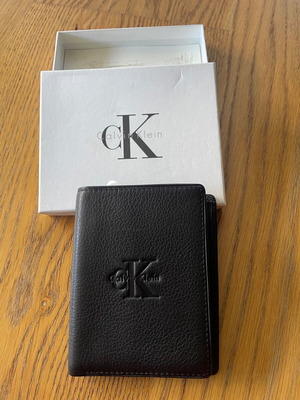 Calvin Klein wallet new black leather
