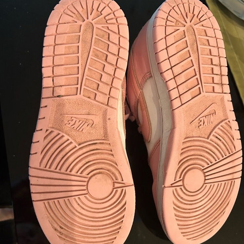 Children's sports shoes Nike dunk in pink color (Size 35)