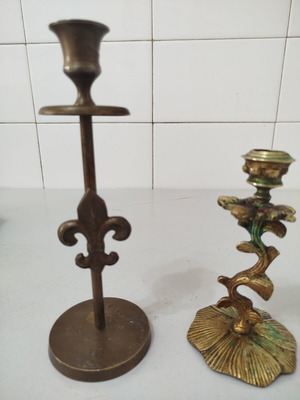 Copper Candle Holders used