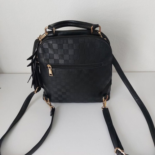 Fragola black 3-in-1 backpack used, shoulder and handbag