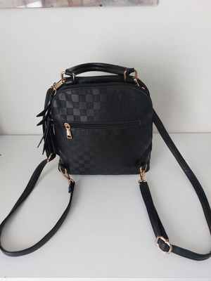 Fragola black 3-in-1 backpack used, shoulder and handbag