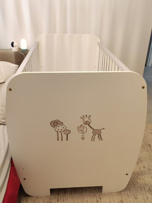 Convertible Hera children's bed with Greco Strom mattress like new