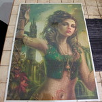 Puzzle set of 2 framed 1000-piece puzzles by Heye, like new