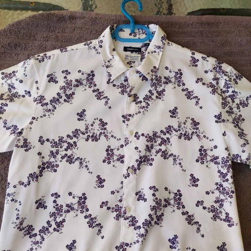 Superdry shirt with floral pattern, size large