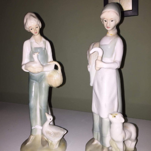 Set of porcelain dolls, 2 pieces for decoration
