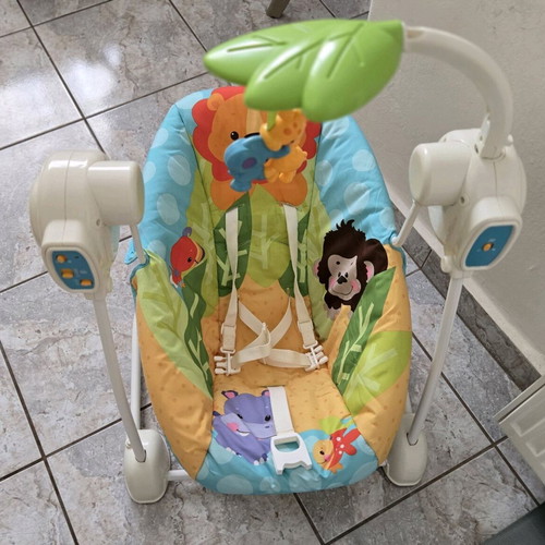 FisherPrice Relax cradle swing used with music