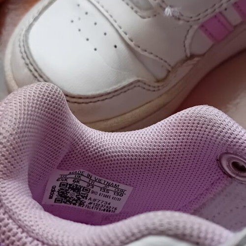 Adidas sneakers used with snaps