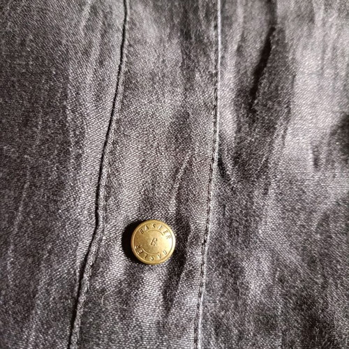 Basler linen shirt like new, chocolate brown, embroidered details