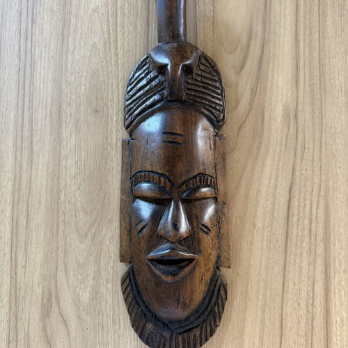 Handmade wooden African decorative mask like new