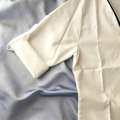 Women's blouse with zipper white new, size S