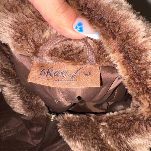 Women's brown jacket like new, size L