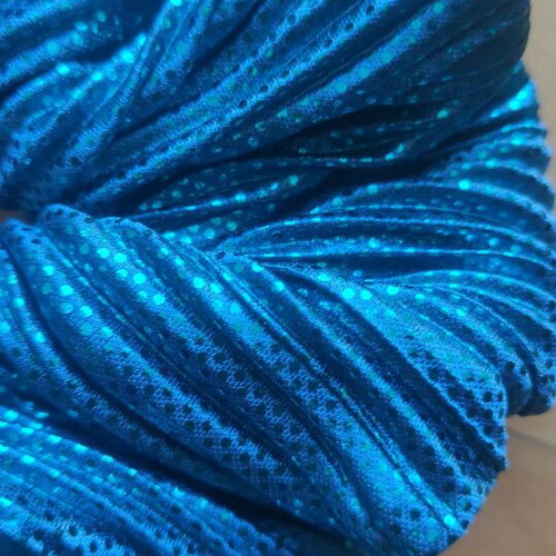 Scrunchie XL handmade mermaid pleated from Greek fabric