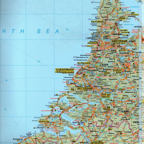 Bic Road Atlas Europe 2014 used, spiral edition