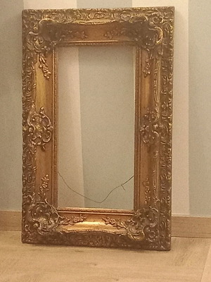 Frame used, large gold without mirror