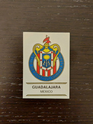Guadalajara Mexico Panini Football Clubs 1975 like new
