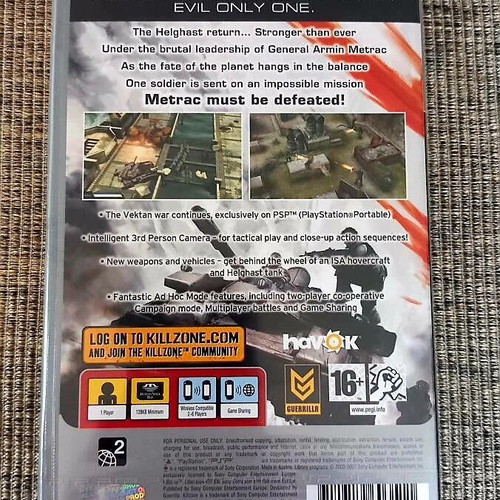 Killzone Liberation Platinum for PSP new, sealed