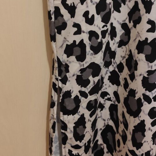 Maxi dress new Shein white black with leopard slit