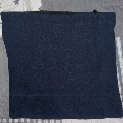 Winter neck warmer like new, dark blue and black