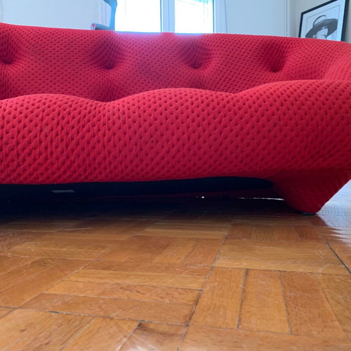 Ligne Roset Ploum Sofa high back used, modern three-seater from USA