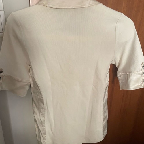 Karen Millen blouse size S like new, ecru, two materials