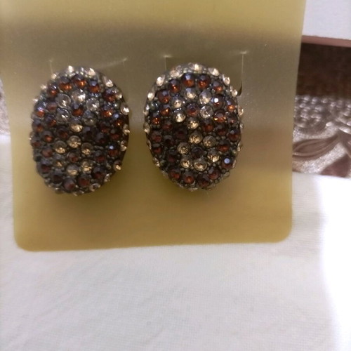 Vintage old earrings with clips new, unused