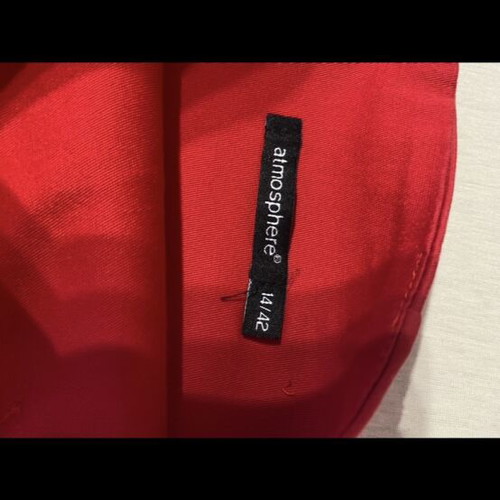 Red Midi Pencil Skirt No 14 like new, atmosphere