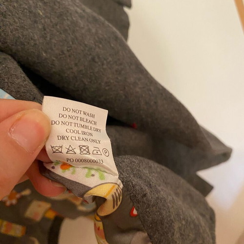 Ringspun coat like new, gray, size L, 50% wool 50% polyester