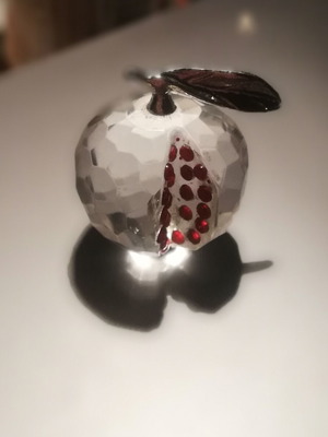 Pomegranate charm new with red rhinestones