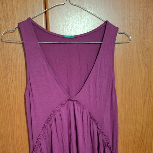 Benetton dress new small pink and purple