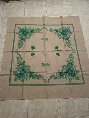 Tablecloth with design 140x140 cm new